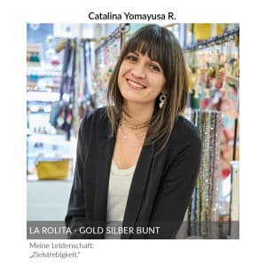 Catalina Yomayusa La Rolita Gold Silber Bunt Kachel 100x100